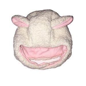 White Fluffy Sheep Winter Hat Toddler